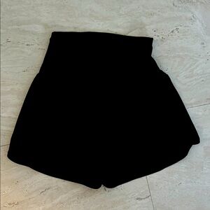 Maternity black athletic shorts